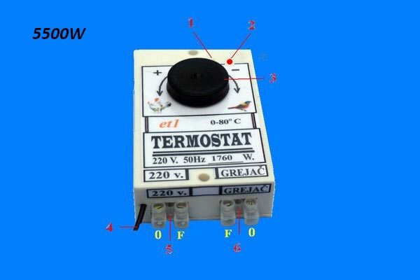 elektronski termostat et1